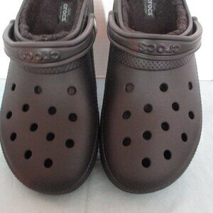Crocks Lined Men's Size 12 Classic Style Black